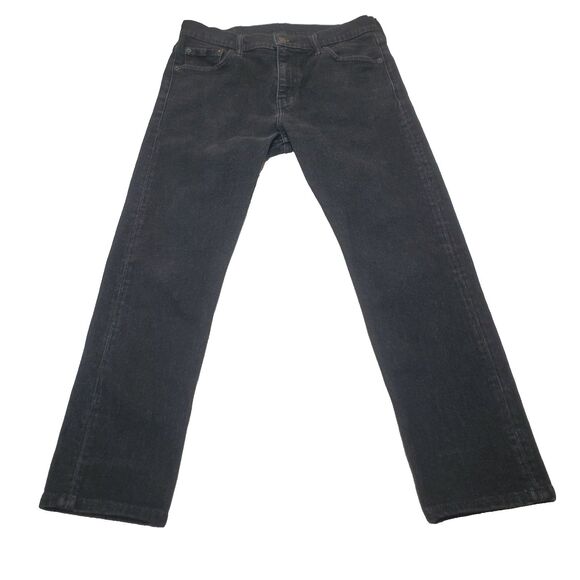 Levis Strauss 510 Black Jeans Mens 30x30 (30x26.5 Actual) SKINNY Denim Stretch - Picture 1 of 16